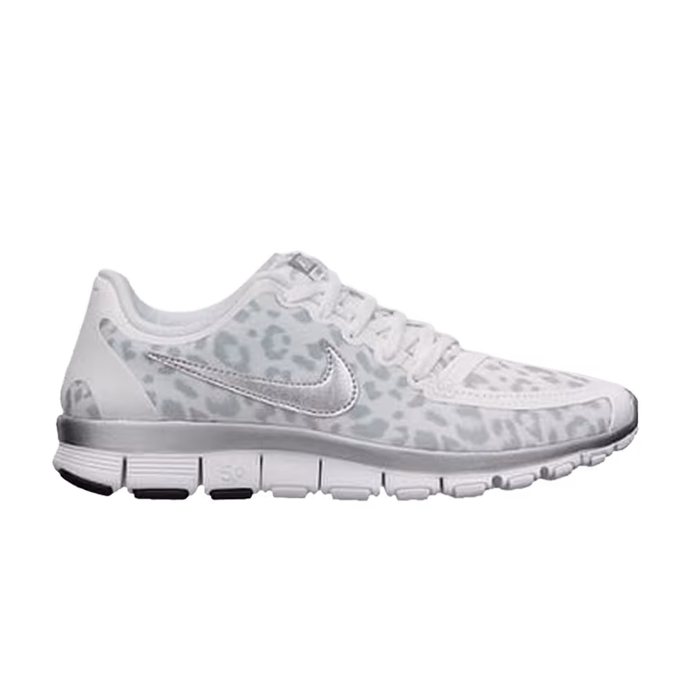 Nike Women's Free 5.0 V4 White Leopard