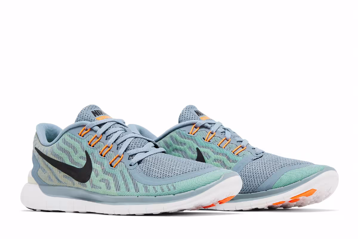 Nike Free 5.0 Dove Grey Electric Green, view 9