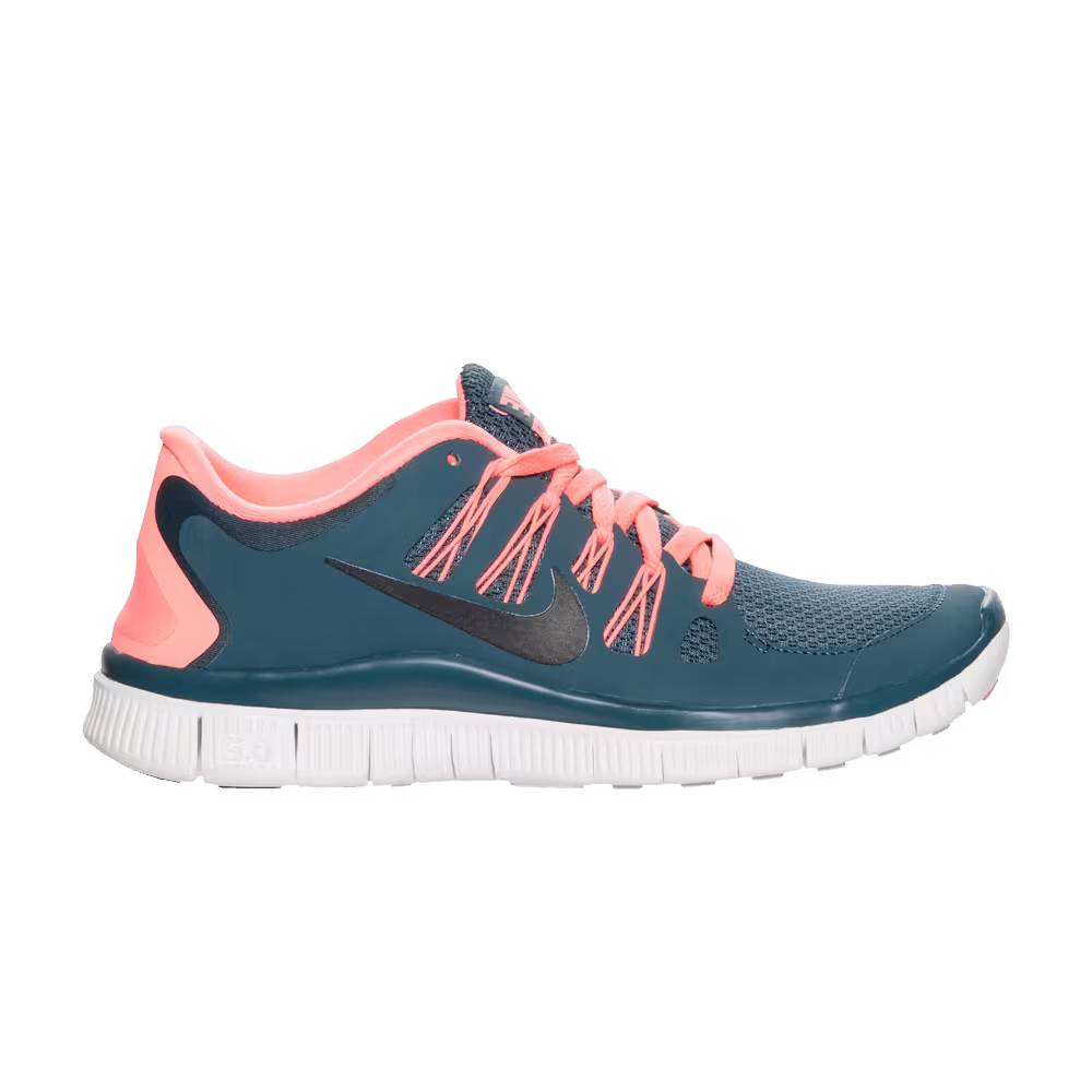 Nike Women's Free 5.0+ Dark Army Blue Atomic Pink