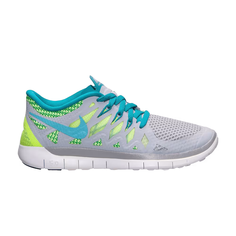 Nike Free 5.0 GS Grey Turquoise Lime