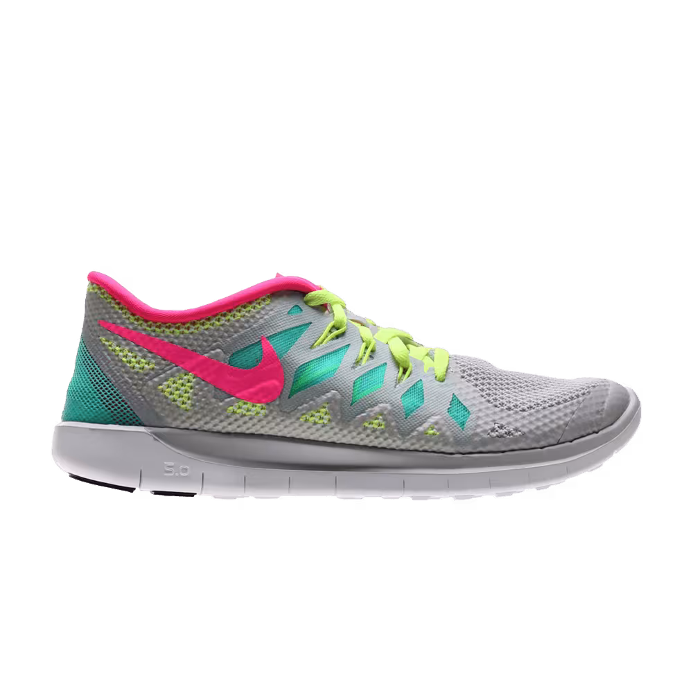 Nike Free 5.0 GS Metallic Platinum Jade Pink