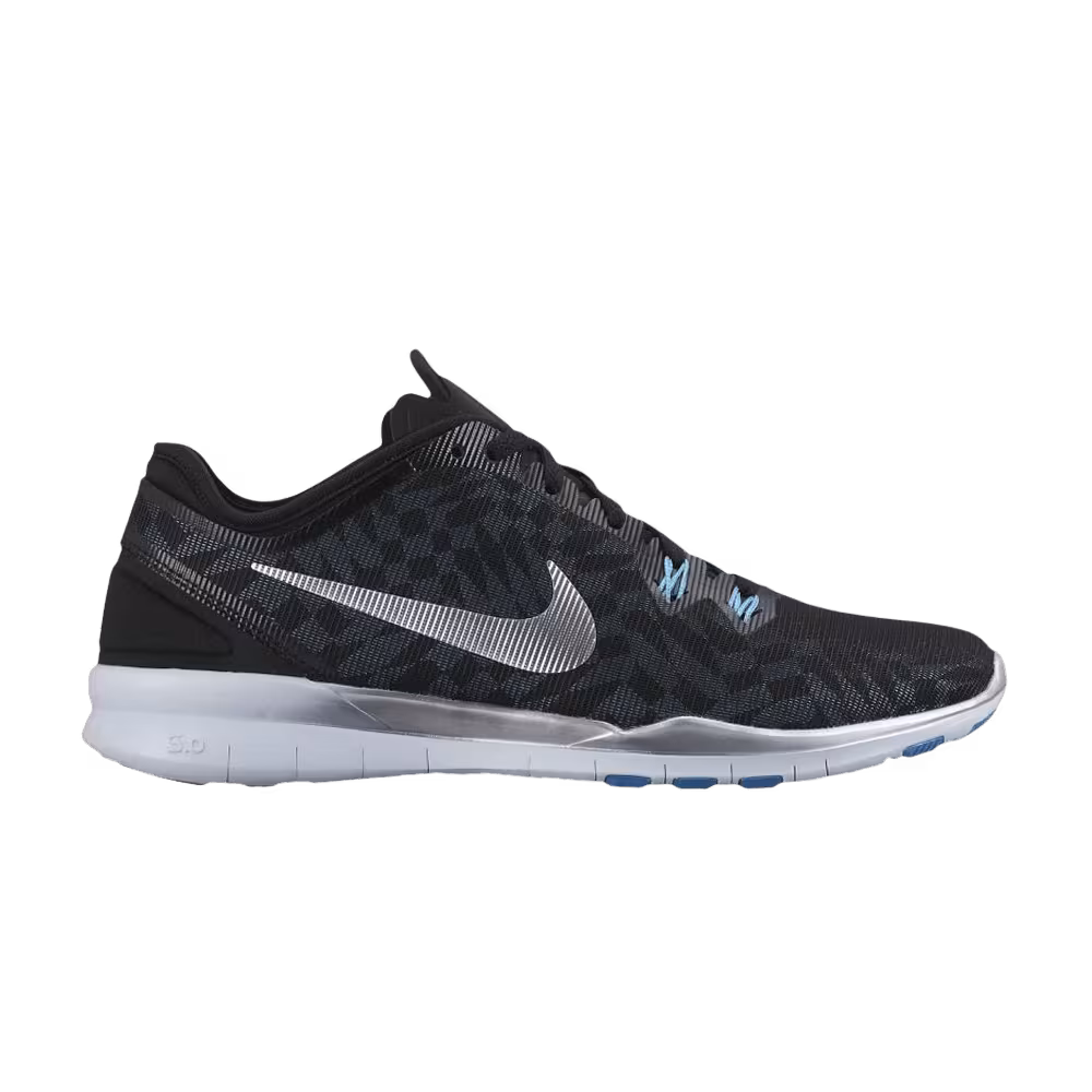Nike Women's Free 5.0 TR Fit 5 Black Metallic Silver