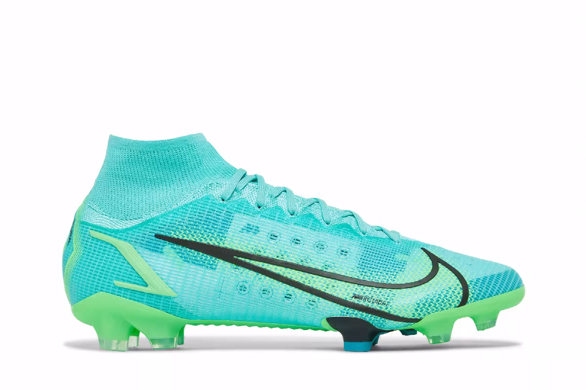 Nike Mercurial Superfly 8 Elite FG Dynamic Turquoise Lime Glow, view 2