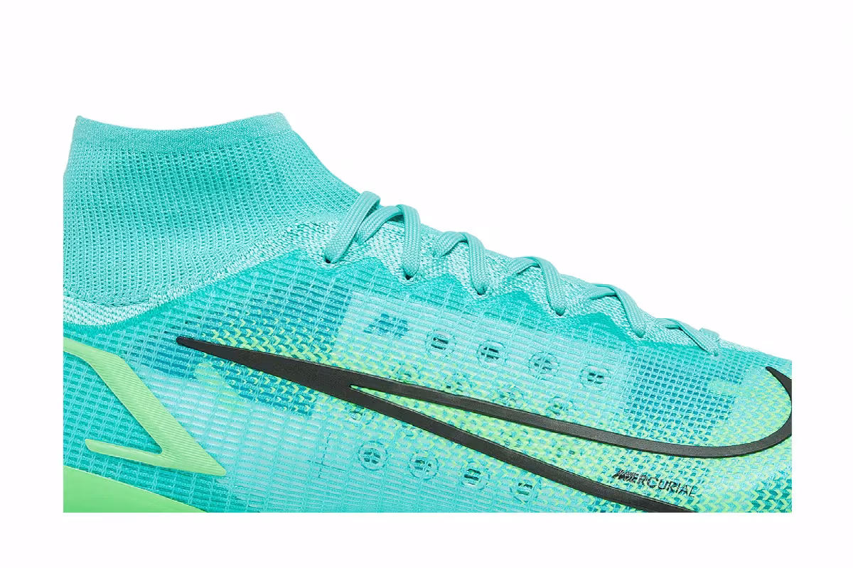 Nike Mercurial Superfly 8 Elite FG Dynamic Turquoise Lime Glow, view 3