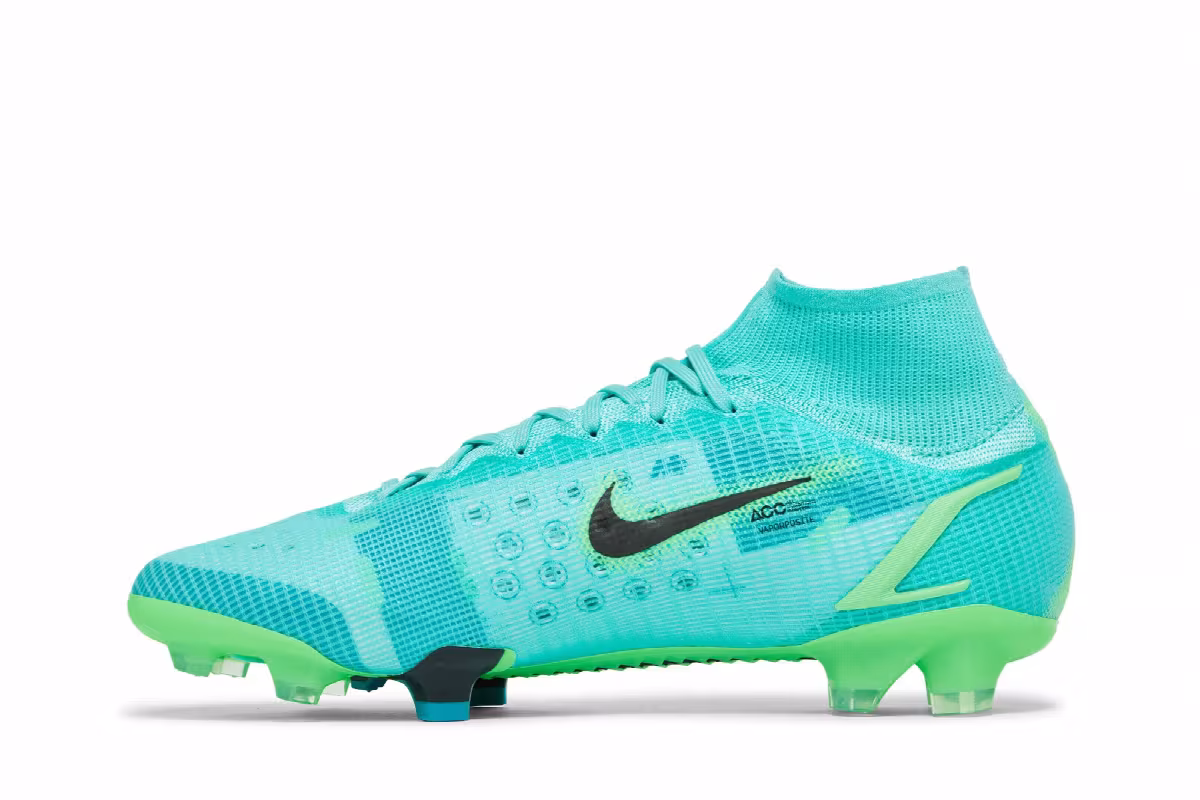 Nike Mercurial Superfly 8 Elite FG Dynamic Turquoise Lime Glow, view 4