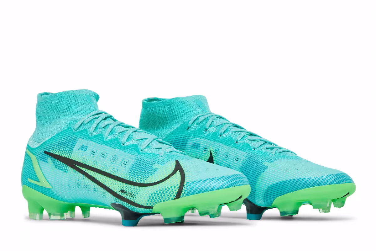Nike Mercurial Superfly 8 Elite FG Dynamic Turquoise Lime Glow, view 9