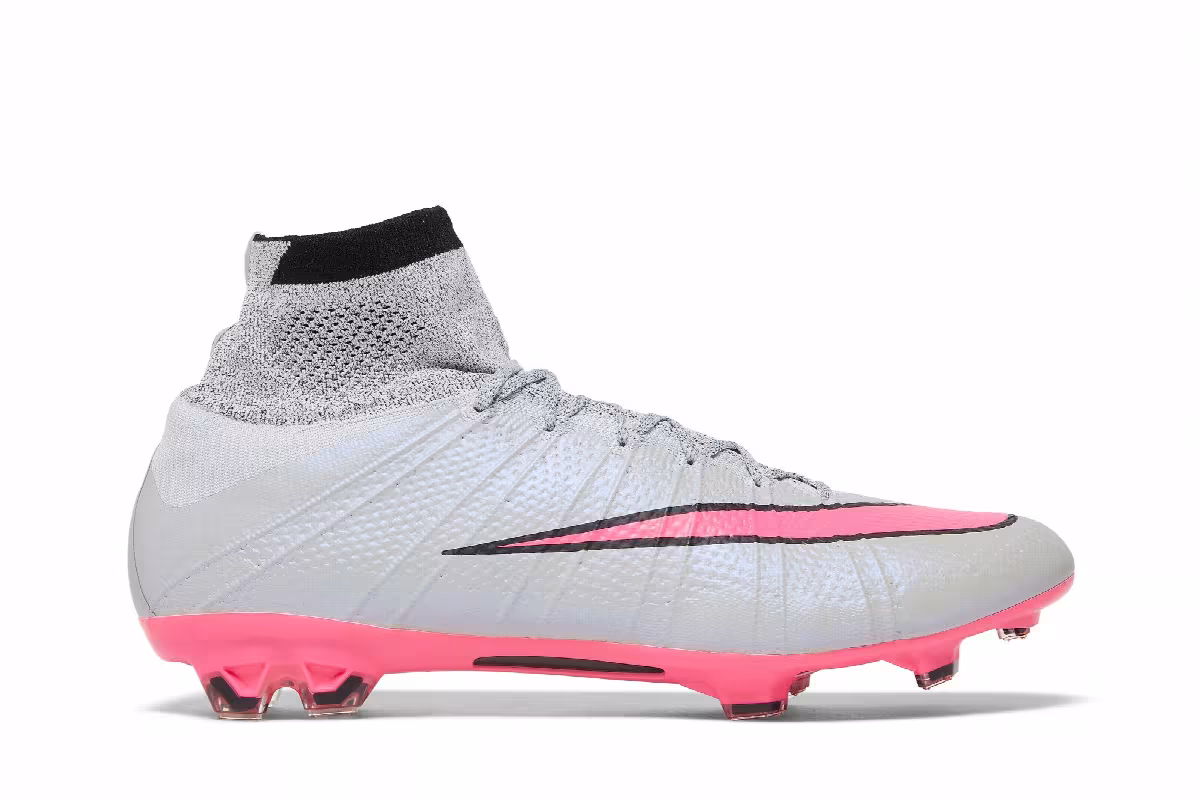 Nike Mercurial Superfly 4 FG Wolf Grey Hyper Pink, view 2