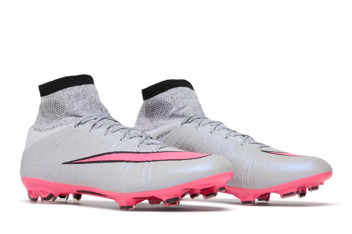 Nike Mercurial Superfly 4 FG Wolf Grey Hyper Pink, view 9