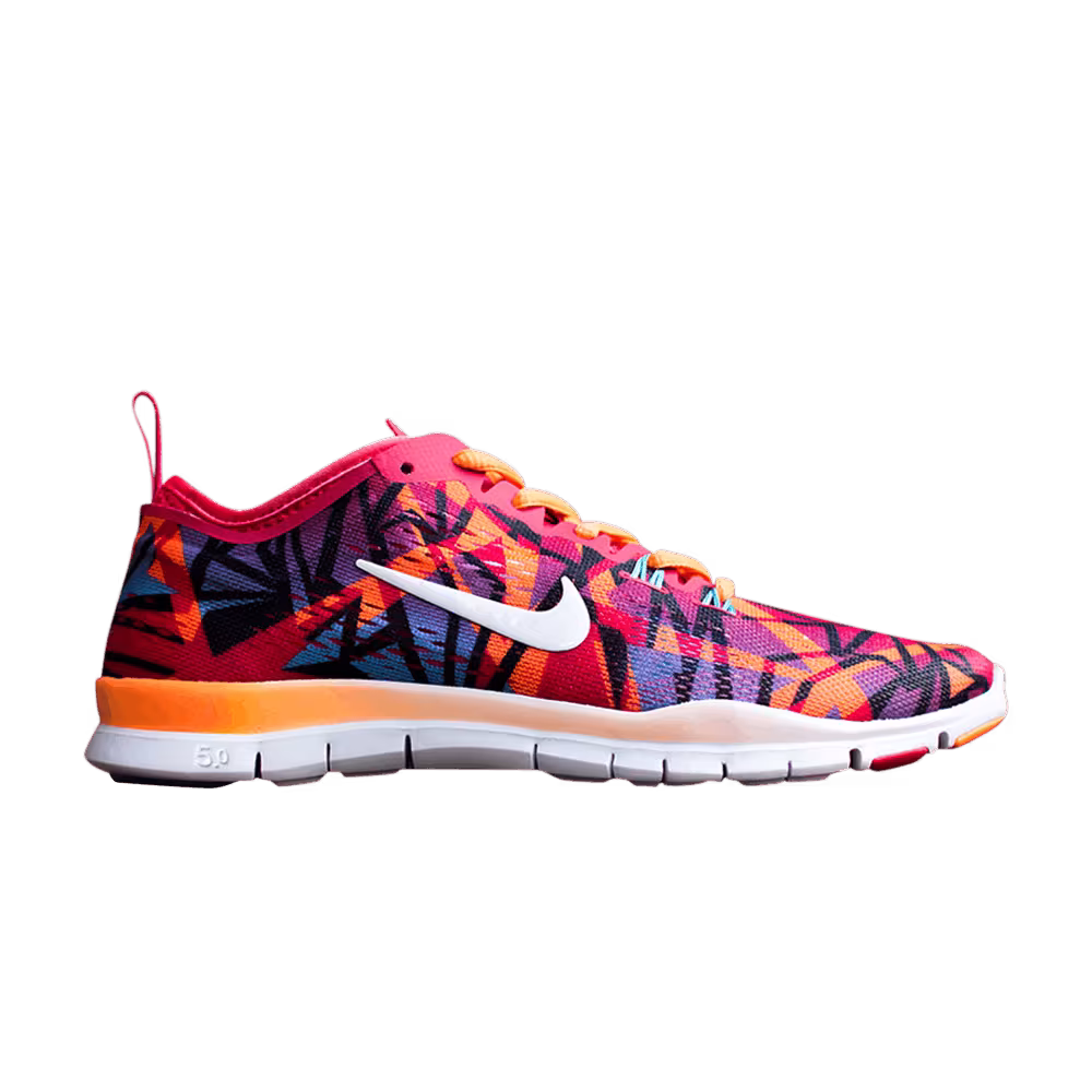 Nike Women's Free 5.0 Trainer Fit 4 Print Geranium