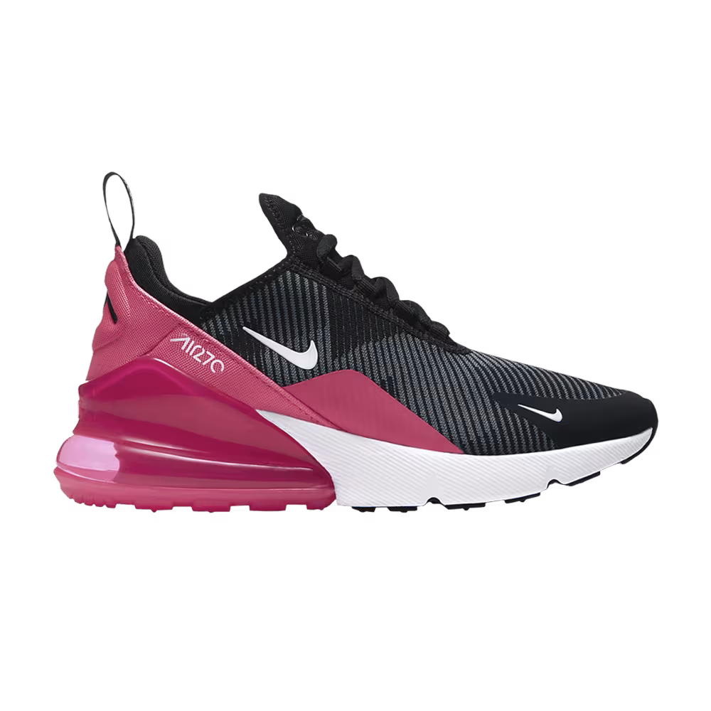 Nike Air Max 270 Knit Jacquard GS Black Racer Pink
