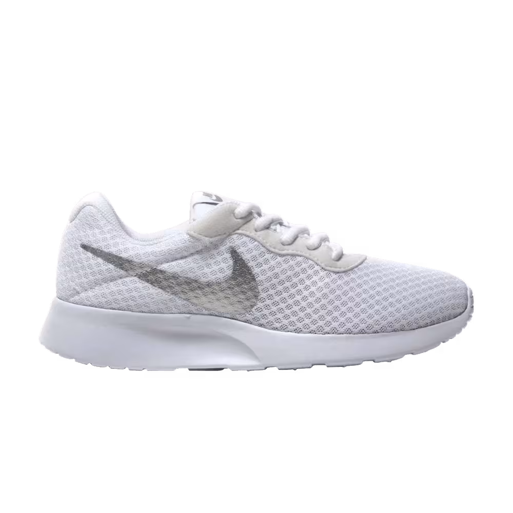 Nike Women's Tanjun White Metallic Silver