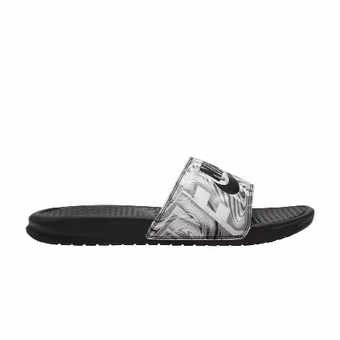 Nike Benassi JDI Print Slide 'Anthracite Black Abstract Print'