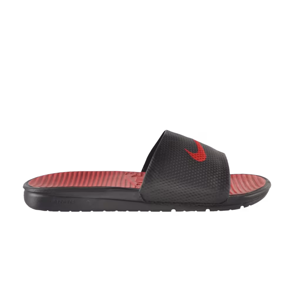 Nike Benassi Solarsoft Slide Black Sport Red