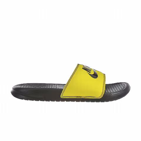 Nike Benassi JDI 'Black Bright Citron'