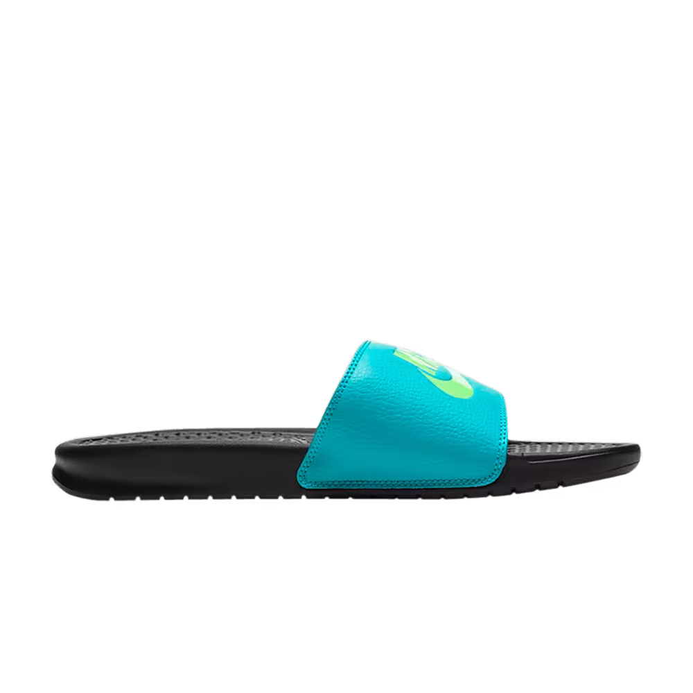 Nike Benassi JDI Black Oracle Aqua