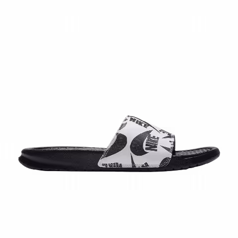 Nike Wmns Benassi JDI Floral Slide 'Swoosh Logo Print - Black'