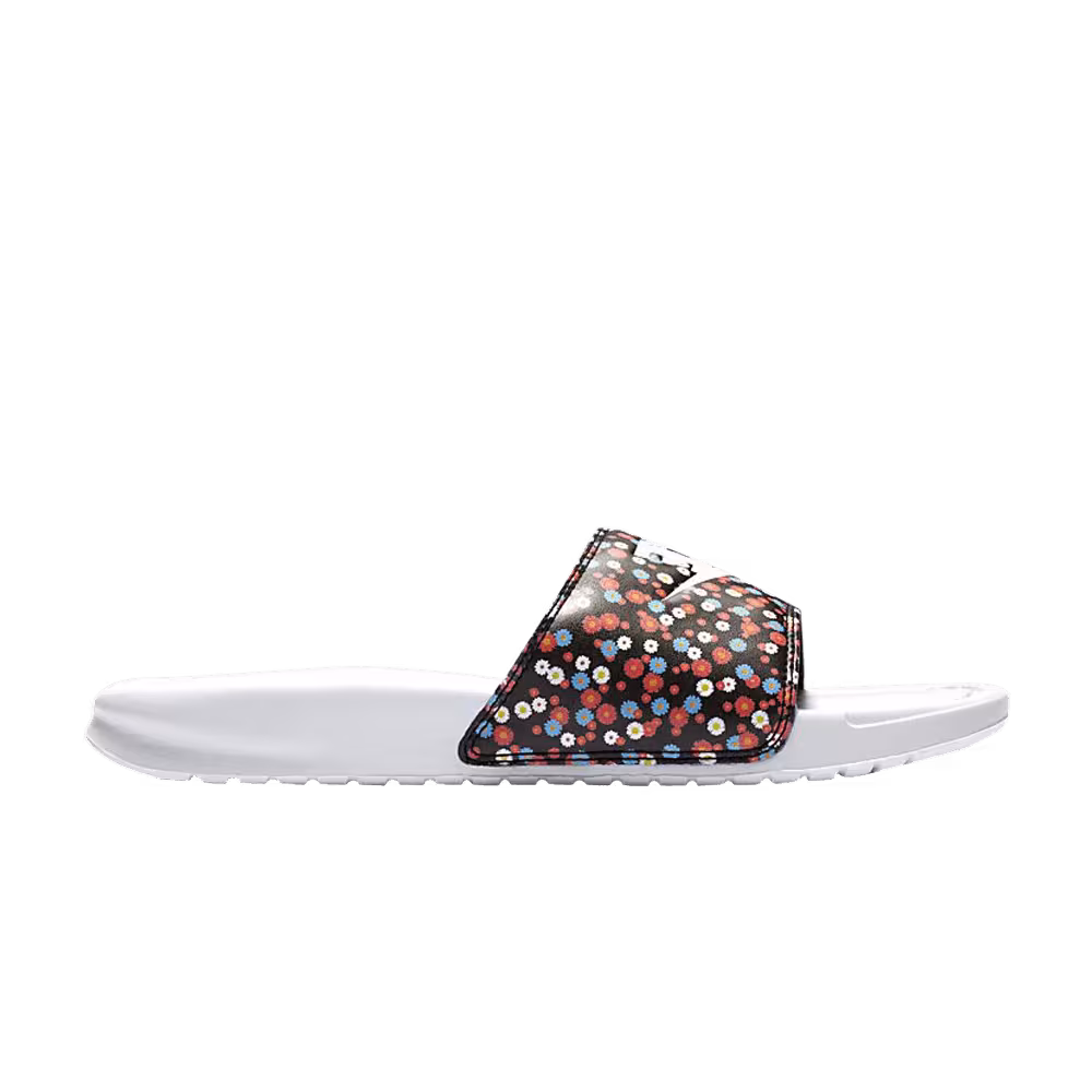 Nike Women's Benassi JDI Floral Slide White