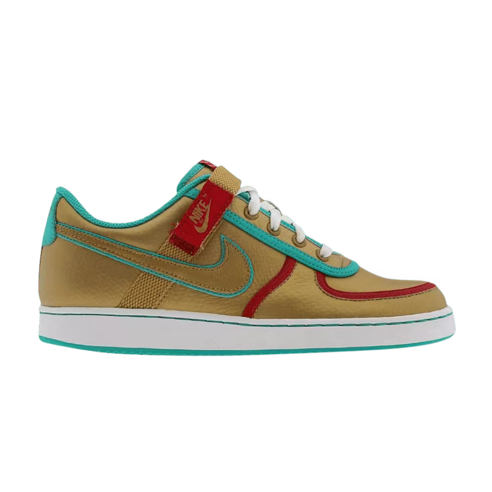 Nike Women's Vandal Low Metallic Gold Turquoise