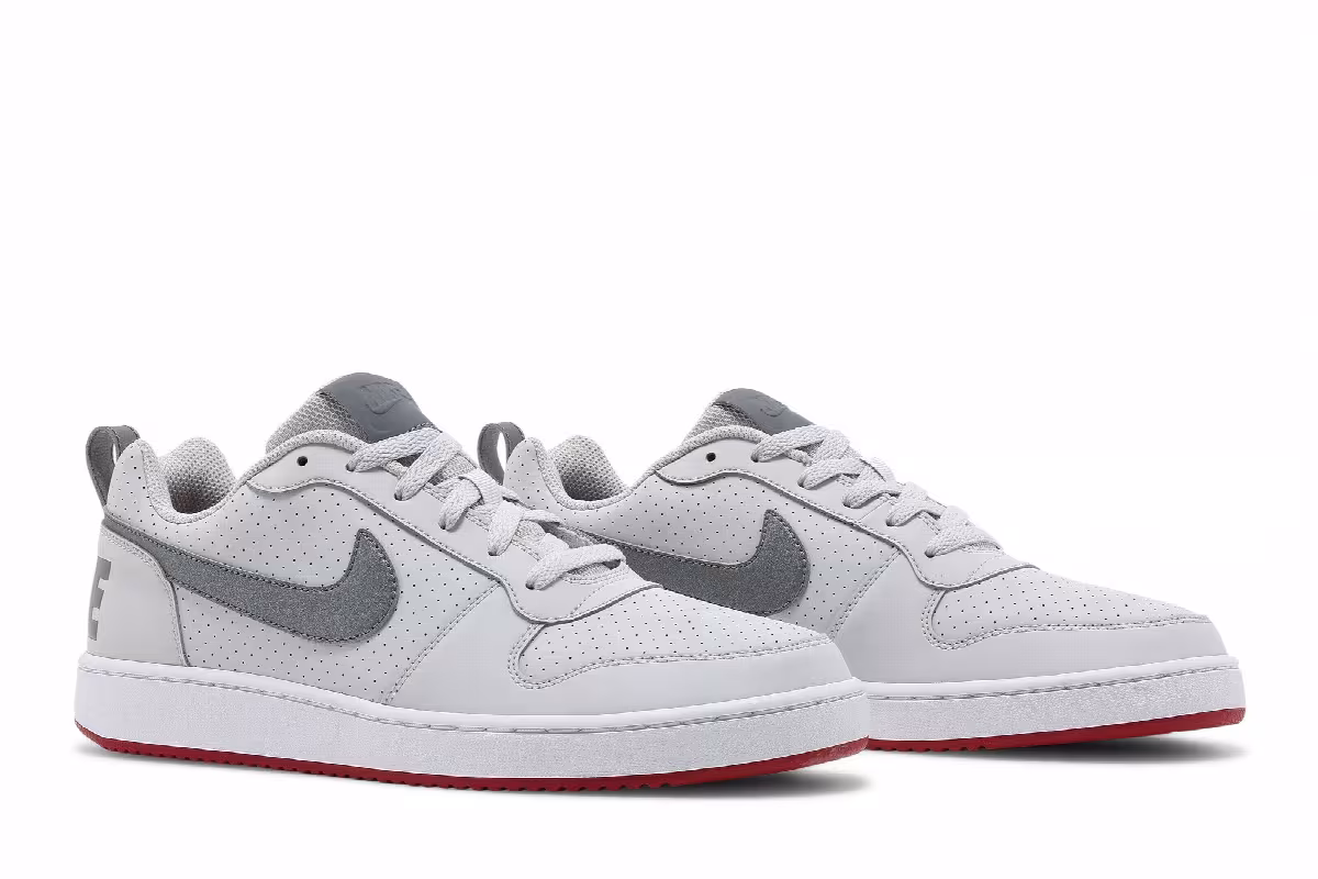 Nike Court Borough Low SL Vast Grey Gym Red, view 9
