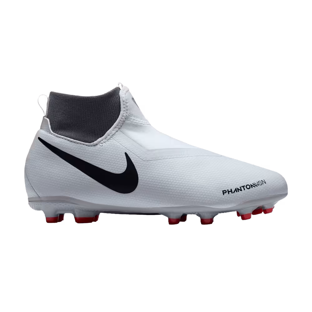 Nike Phantom Vision Academy FG MG GS Pure Platinum Crimson