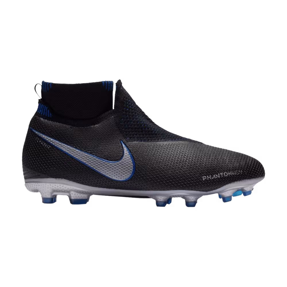 Nike Phantom Vision Elite DF FG/MG GS Black Metallic Silver