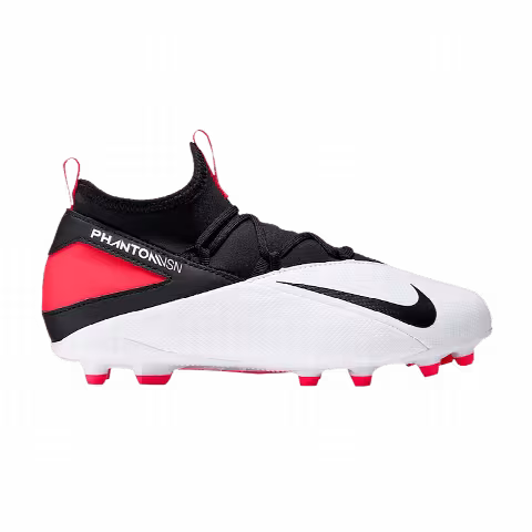 Nike Phantom Vision 2 Club DF FG PS 'White Crimson Black'