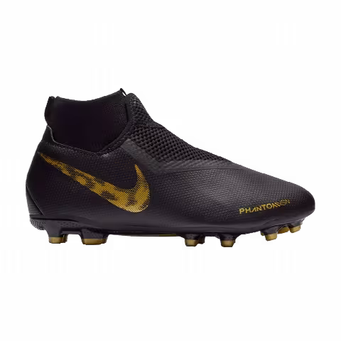 Nike Phantom Vision Academy FG MG GS 'Black Metallic Vivid Gold'