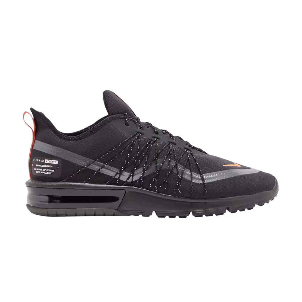 Nike Air Max Sequent 4 Utility Black Metallic Dark Grey
