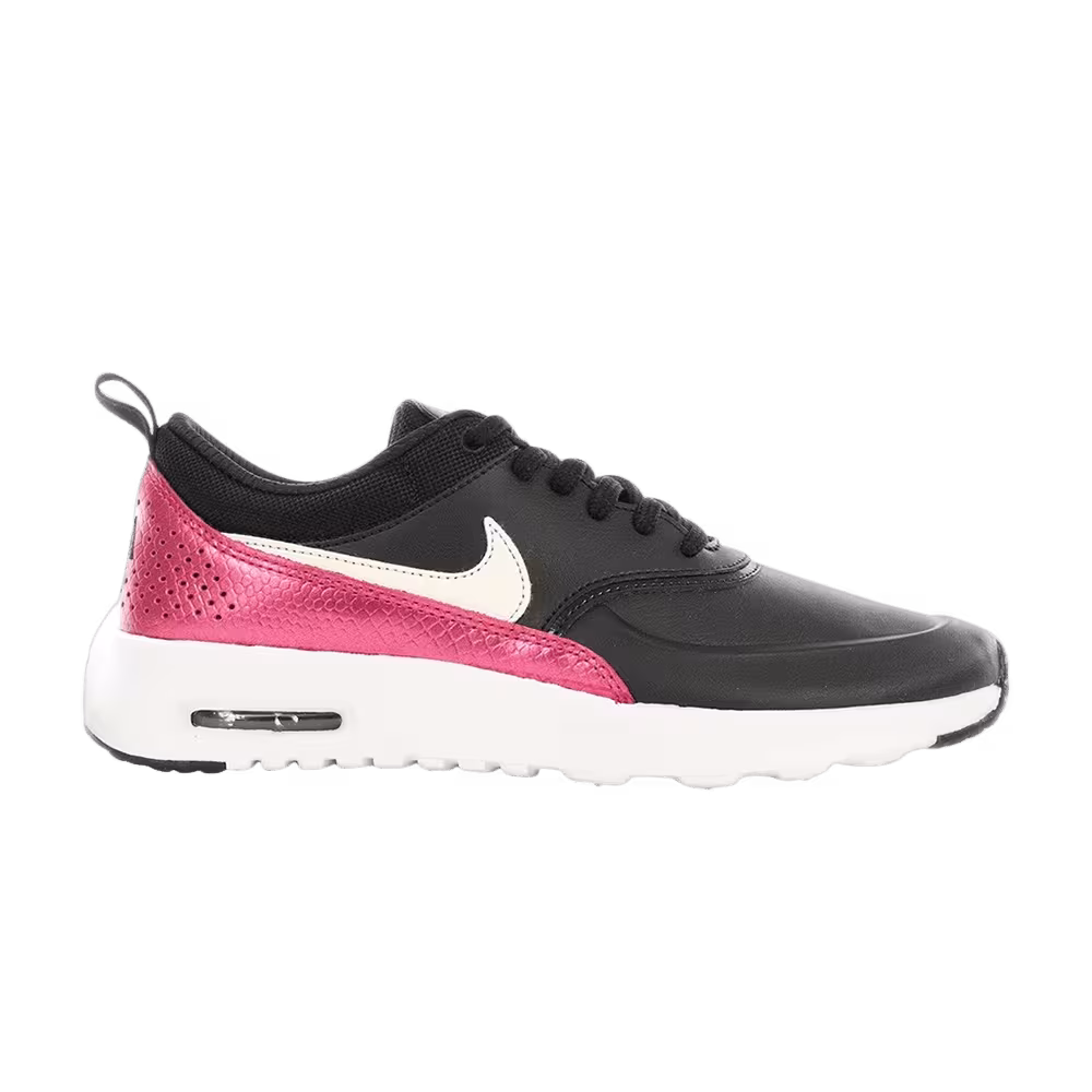 Nike Women's Air Max Thea Premium Black Wild Cherry