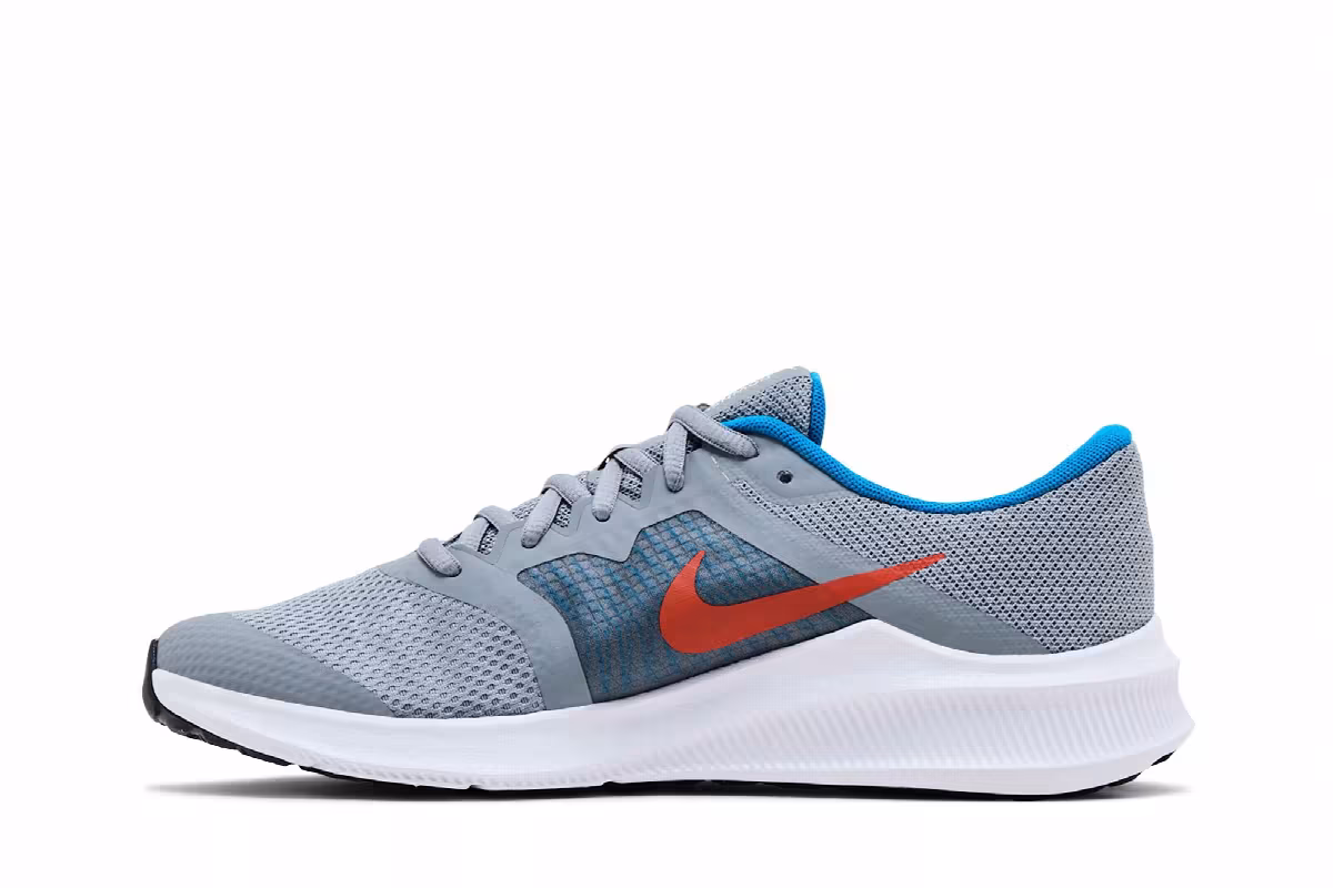 Nike Downshifter 11 GS Particle Grey Orange, view 4