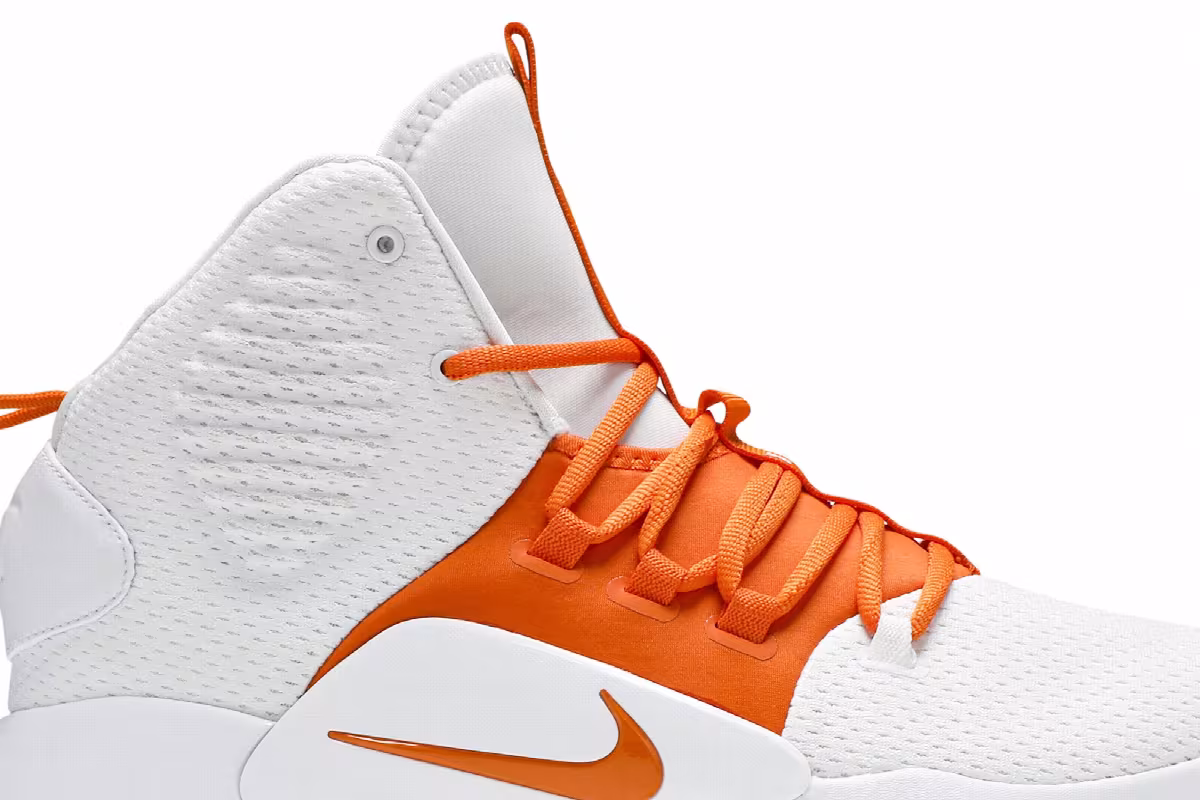 Nike Hyperdunk X TB White Team Orange, view 3