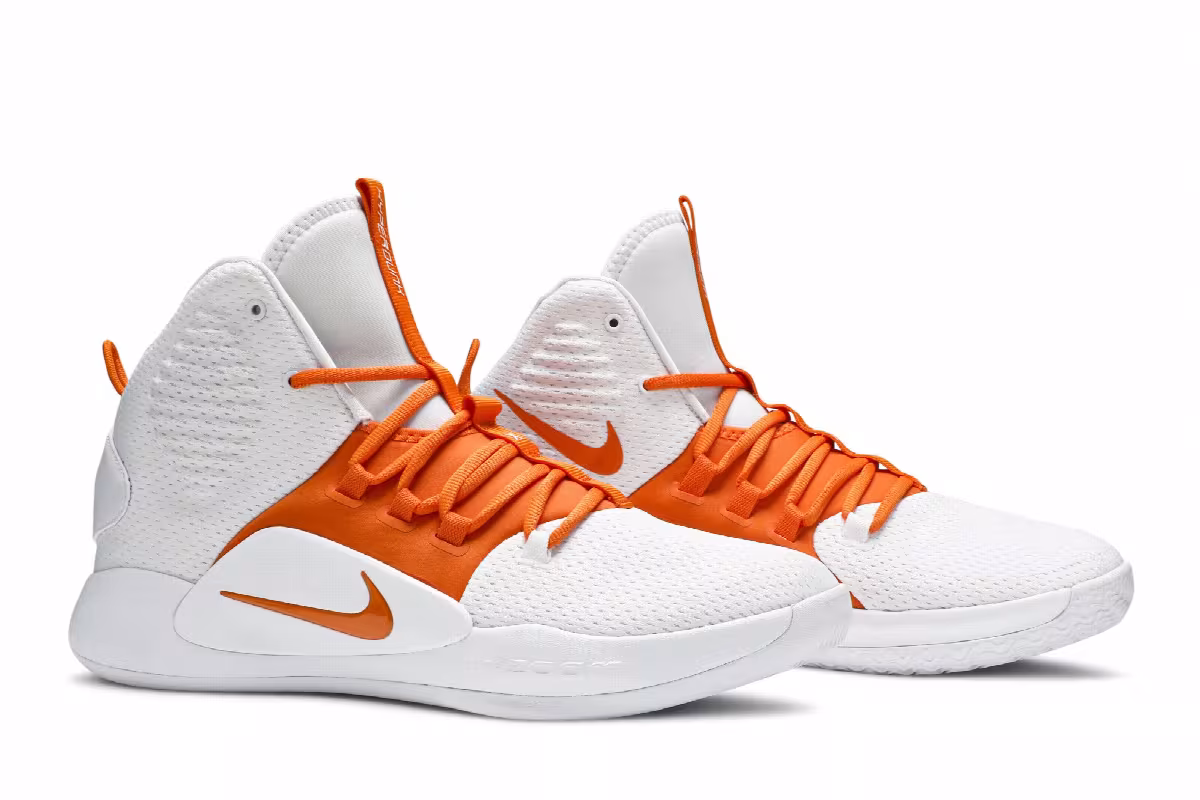 Nike Hyperdunk X TB White Team Orange, view 9
