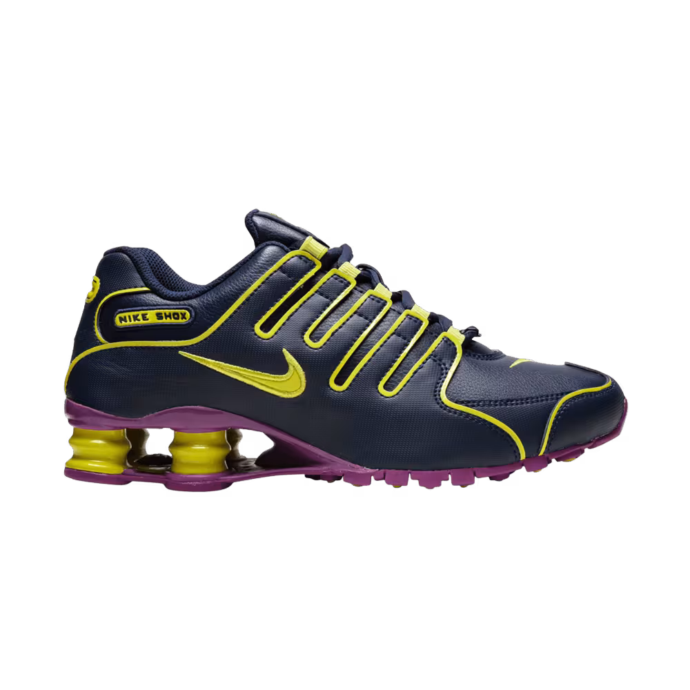 Nike Women's Shox NZ Navy Yellow