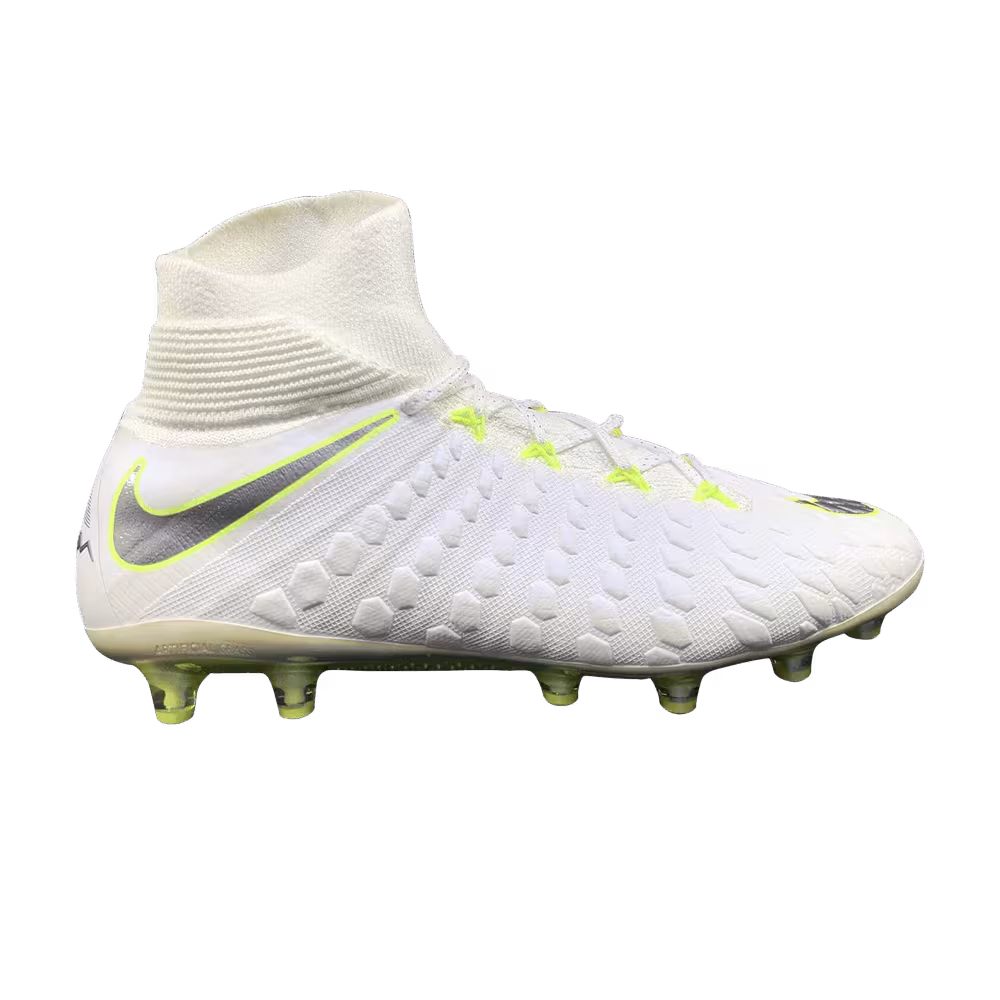 Nike Hypervenom Phantom 3 Elite DF AG Pro White Volt