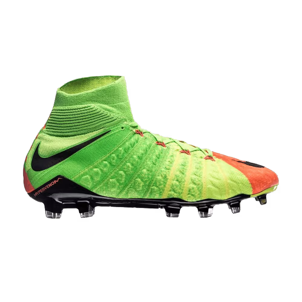 Nike JR Hypervenom 3 DF FG Black Electric Green