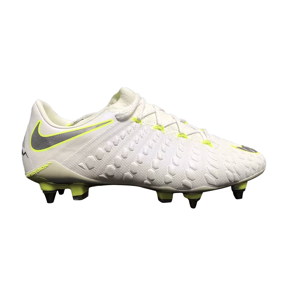Nike Hypervenom Phantom 3 Elite SG Pro White Grey Volt