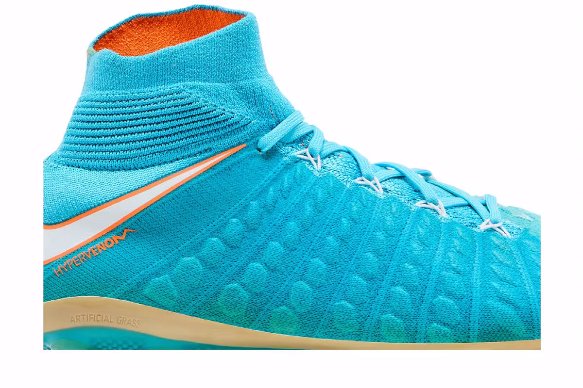 Nike Women's Hypervenom Phantom 3 DF AG Pro Polarized Blue, view 3
