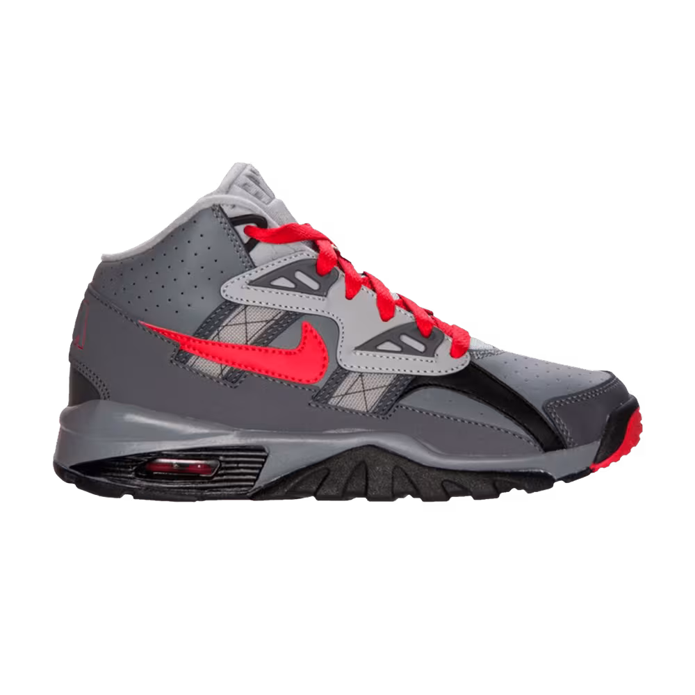 Nike Air Trainer SC GS Cool Grey University Red