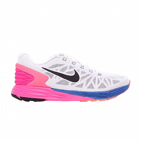 Nike Wmns LunarGlide 6 'White Hyper Pink Cobalt'