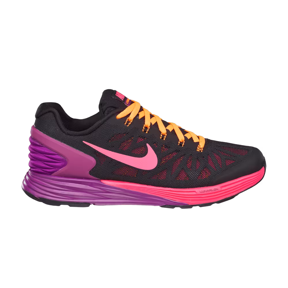 Nike LunarGlide 6 GS Black Pink Pow