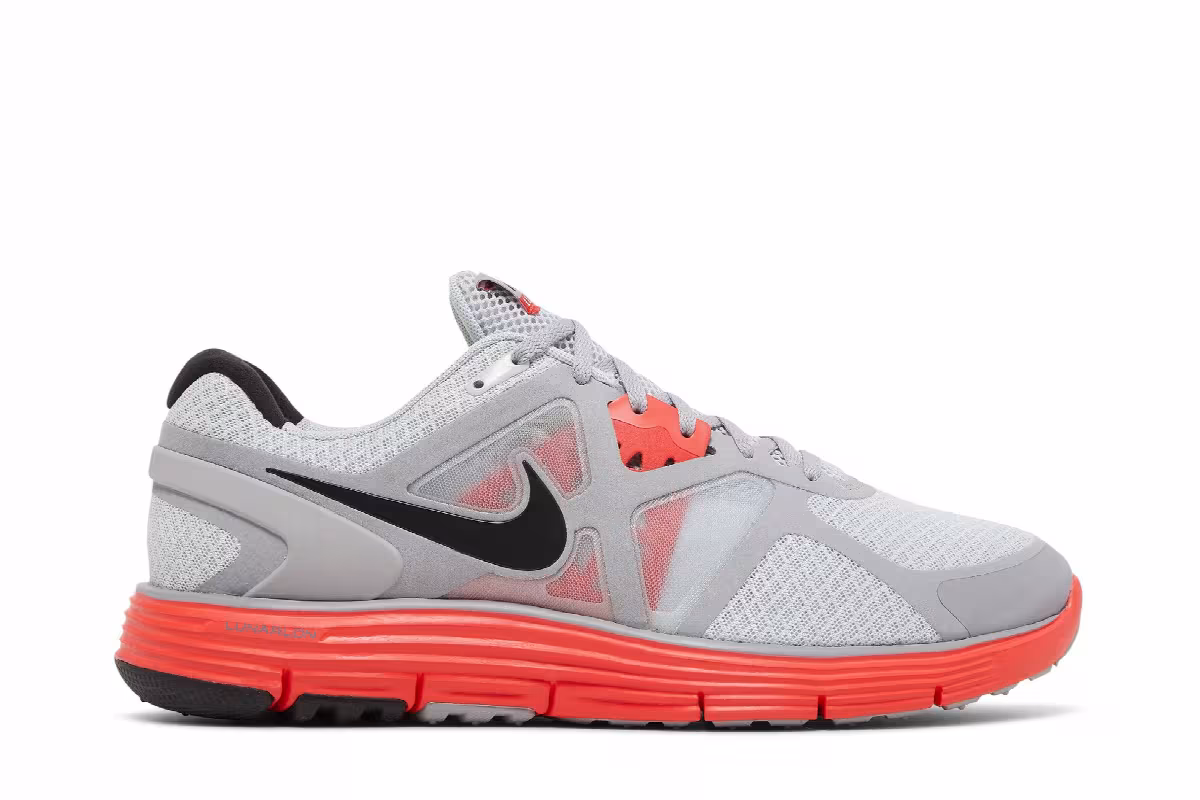 Nike LunarGlide+ 3 Pure Platinum Max Orange, view 2