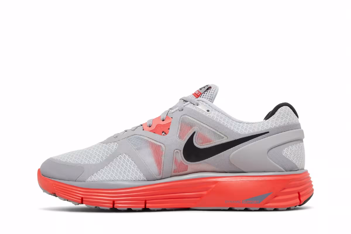Nike LunarGlide+ 3 Pure Platinum Max Orange, view 4