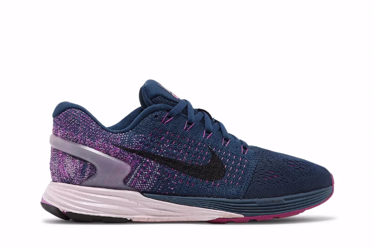Nike Women's LunarGlide 7 Brave Blue Vivid Purple, view 2