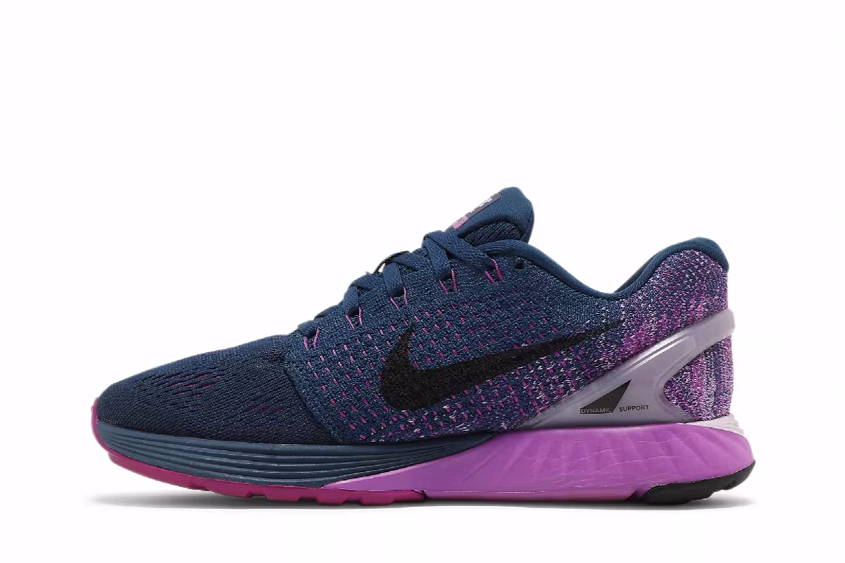 Nike Women's LunarGlide 7 Brave Blue Vivid Purple, view 4