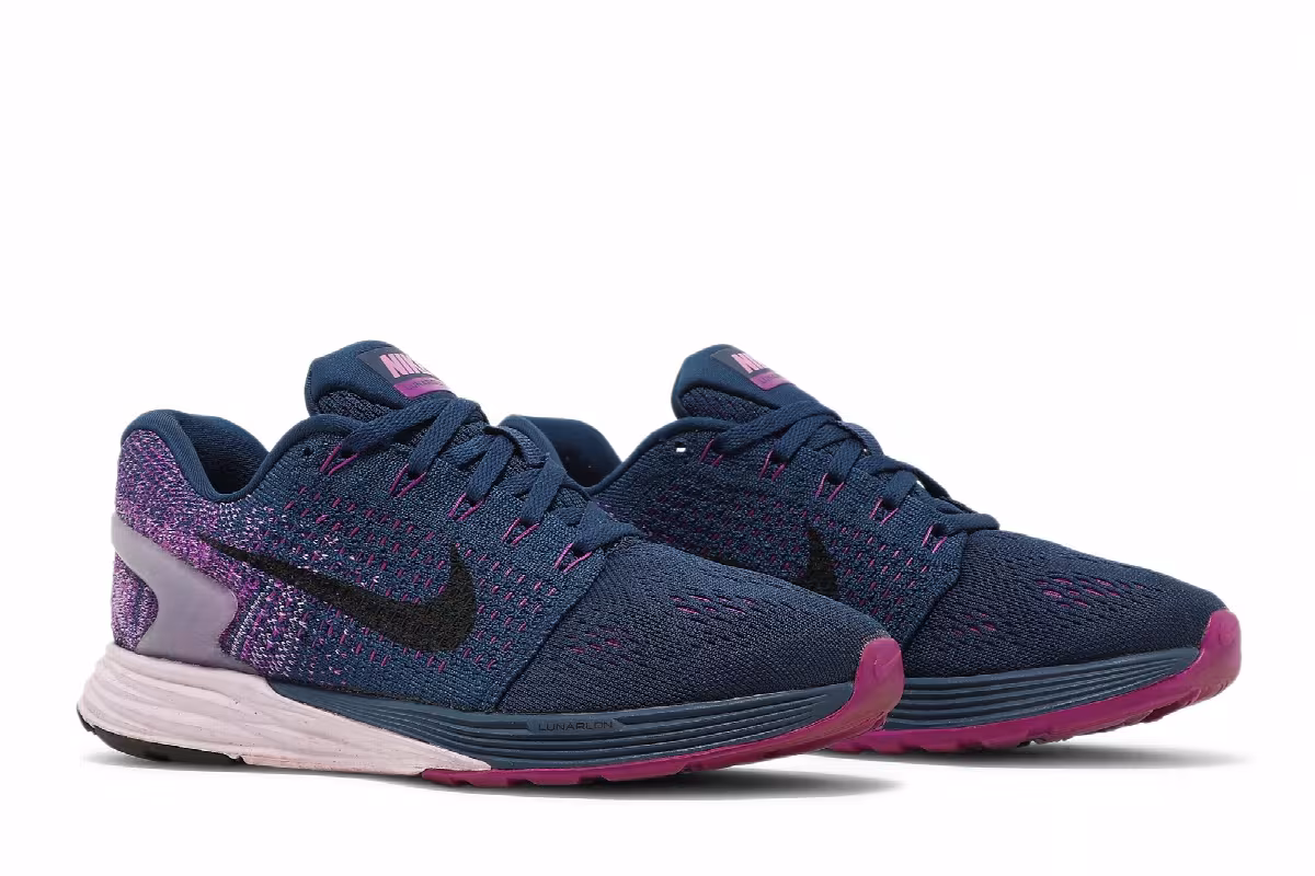 Nike Women's LunarGlide 7 Brave Blue Vivid Purple, view 9