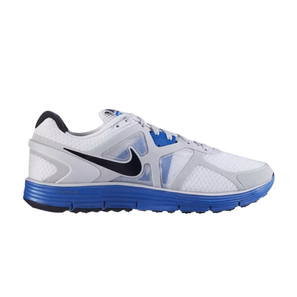 Nike LunarGlide+ 3 White Imperial Blue