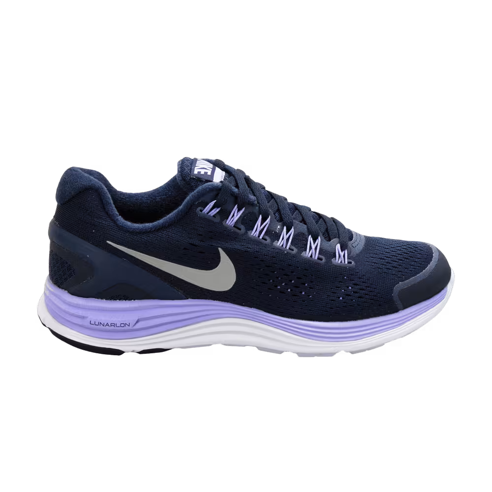 Nike Women's LunarGlide+ 4 Obsidian Medium Violet