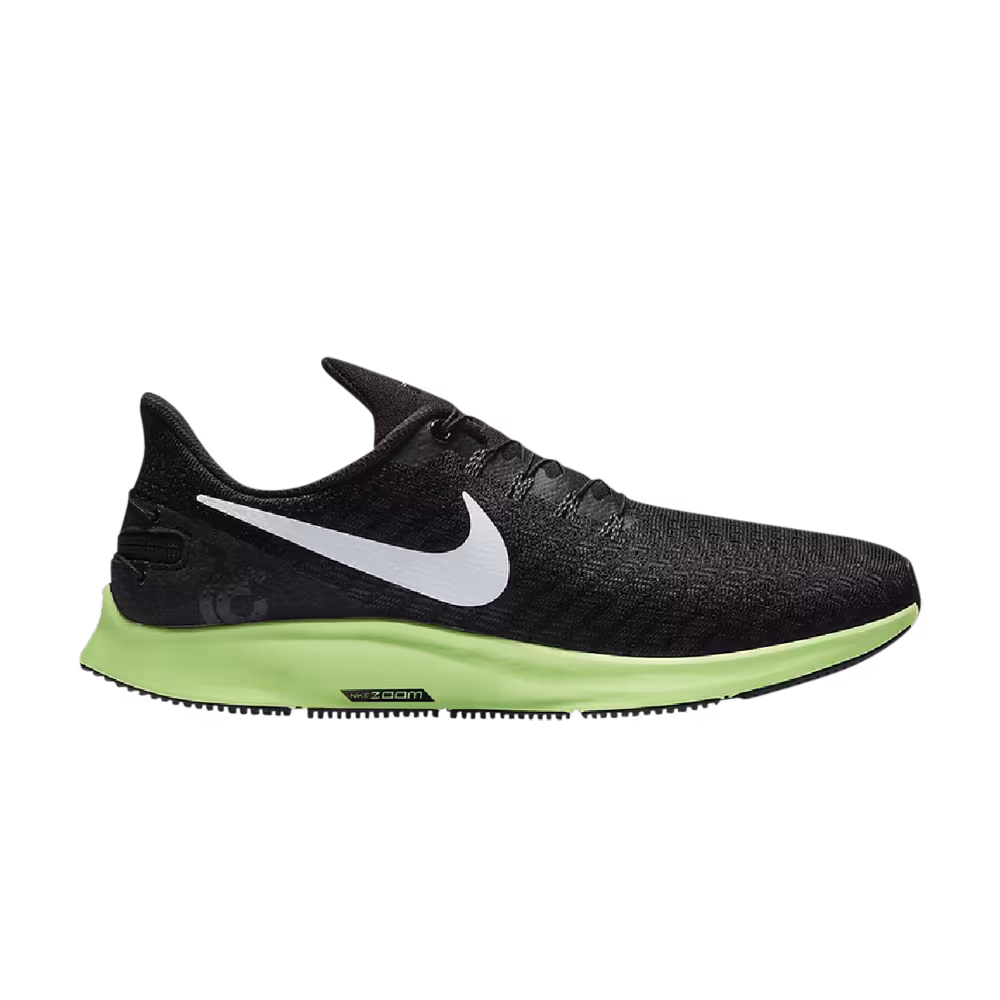 Nike Air Zoom Pegasus 35 FlyEase 4E Wide Black Lime Blast