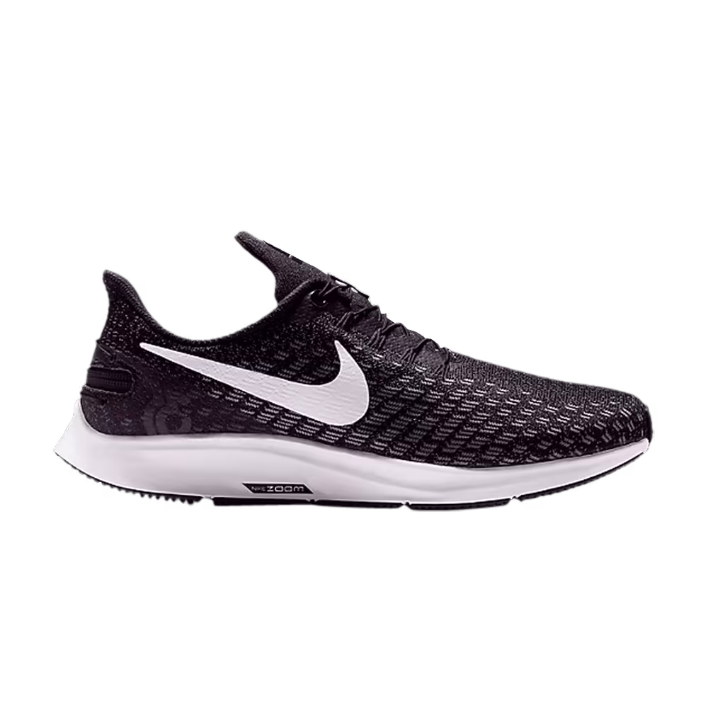 Nike Women's Air Zoom Pegasus 35 FlyEase Wide Black White