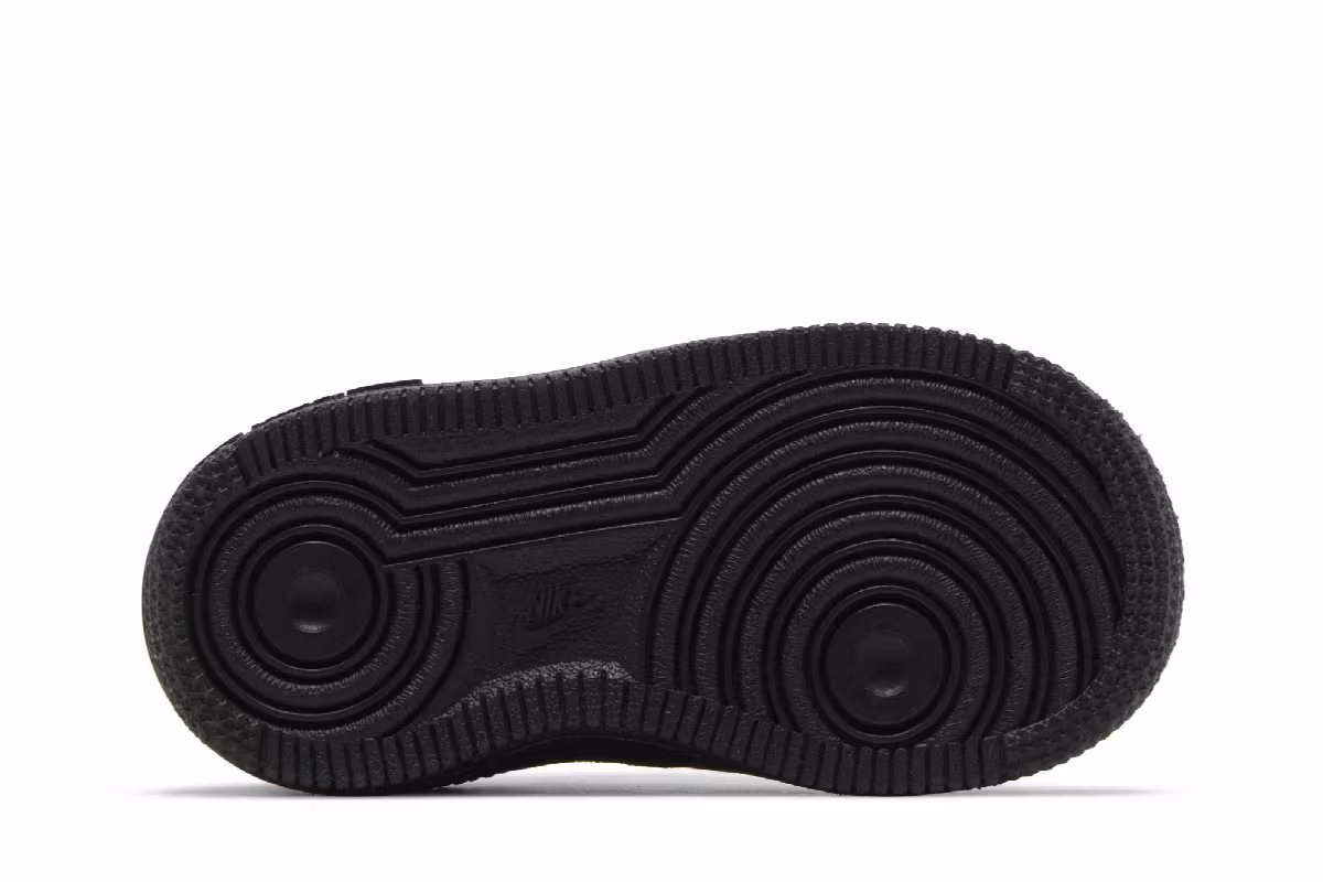 Nike Force 1 TD Triple Black, view 5
